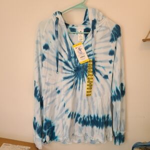 Blue Tie-Dye Hoodie